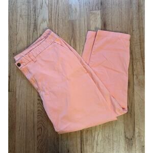 Women’s Pink Peach Broken In Straight Khakis by GAP Causal Office Work, size 20